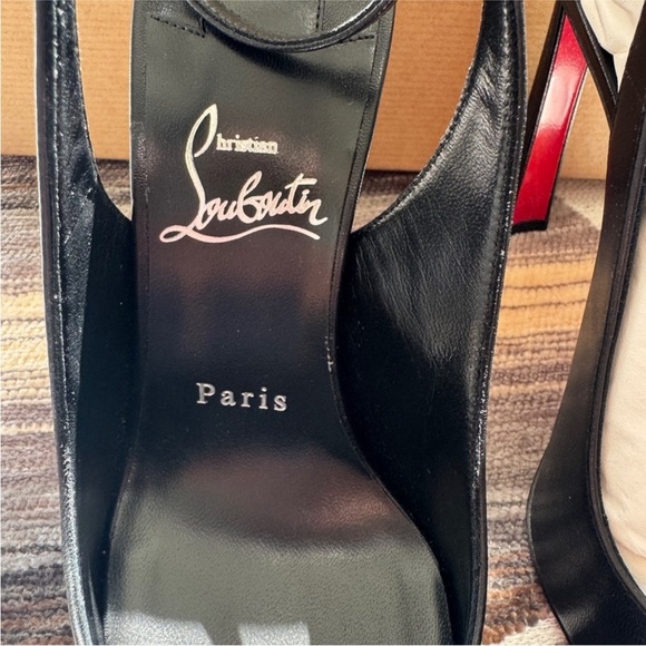 Christian Louboutin black “Condora Strap 100mm” heels 36.5 - Picture 11 of 11